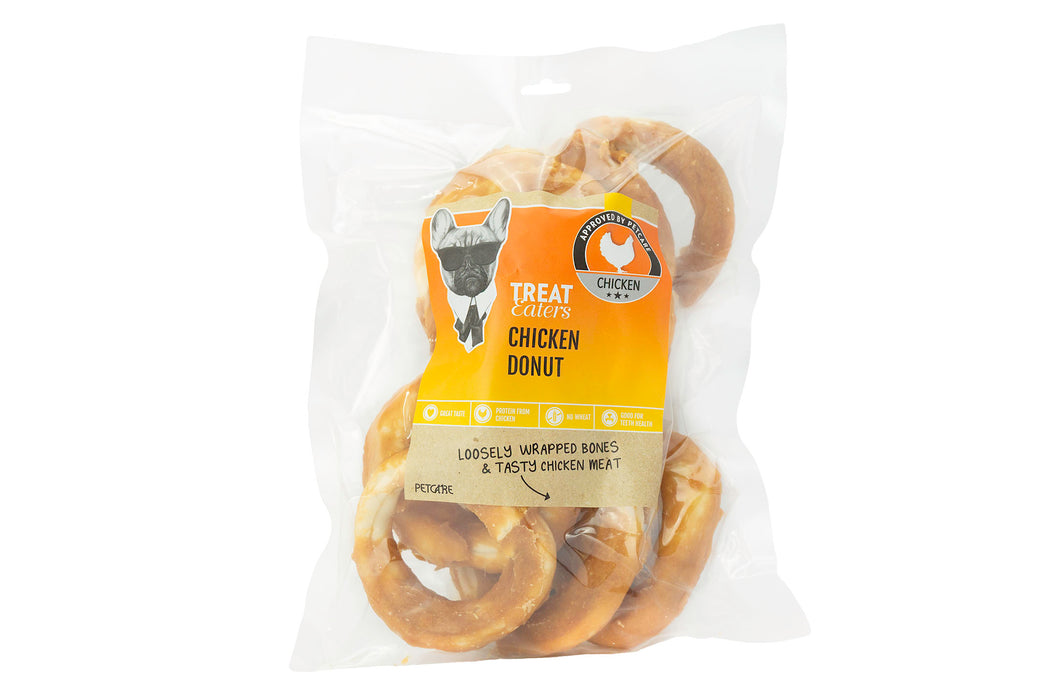 Treateaters Chicken donut 9 cm 40-pack 350g Hundtugg