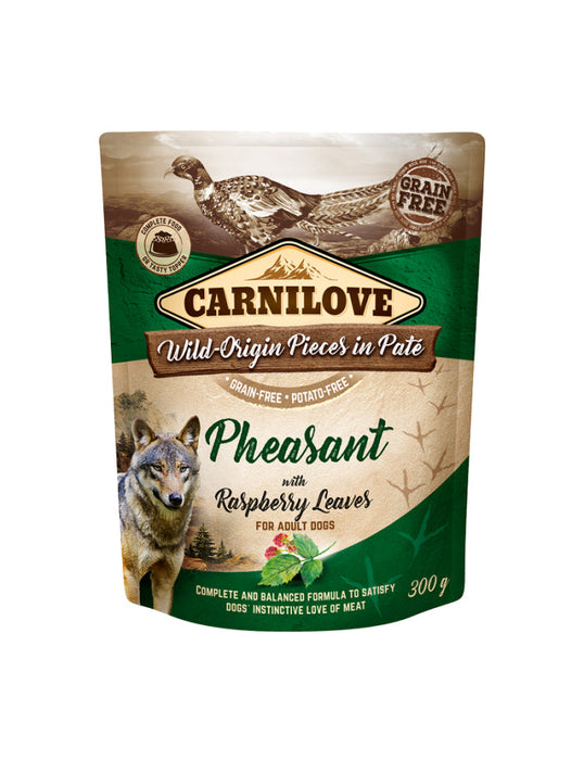 Carnilove Pouch Paté Pheasant with Raspberry Leaves 300g - 12 pack