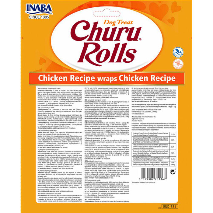 Churu Dog Rolls Chicken 8-Pack