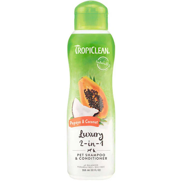 Tropiclean Papaya and Coconut Shampoo 355ml