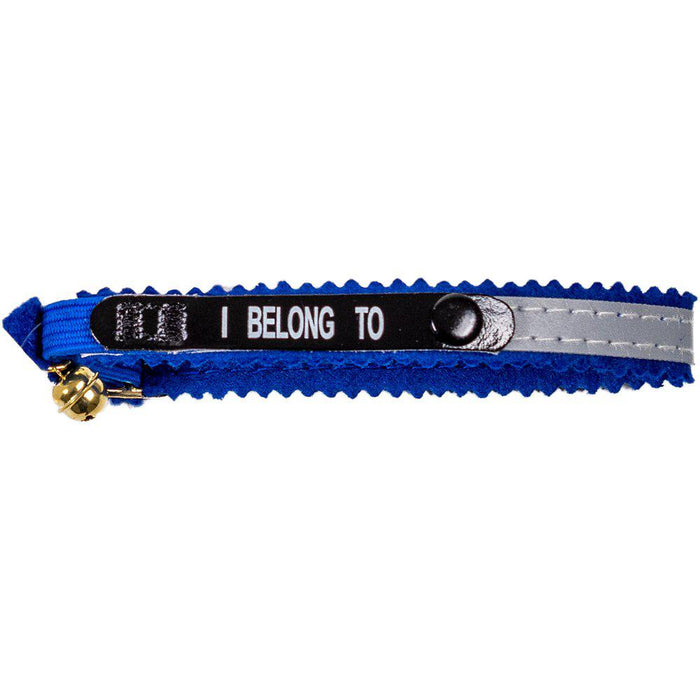 Alac Halsband Helreflex Blått "I Belong To"