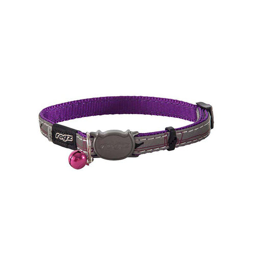 Rogz Nightcat Halsband S Lila 11mm 20-31cm