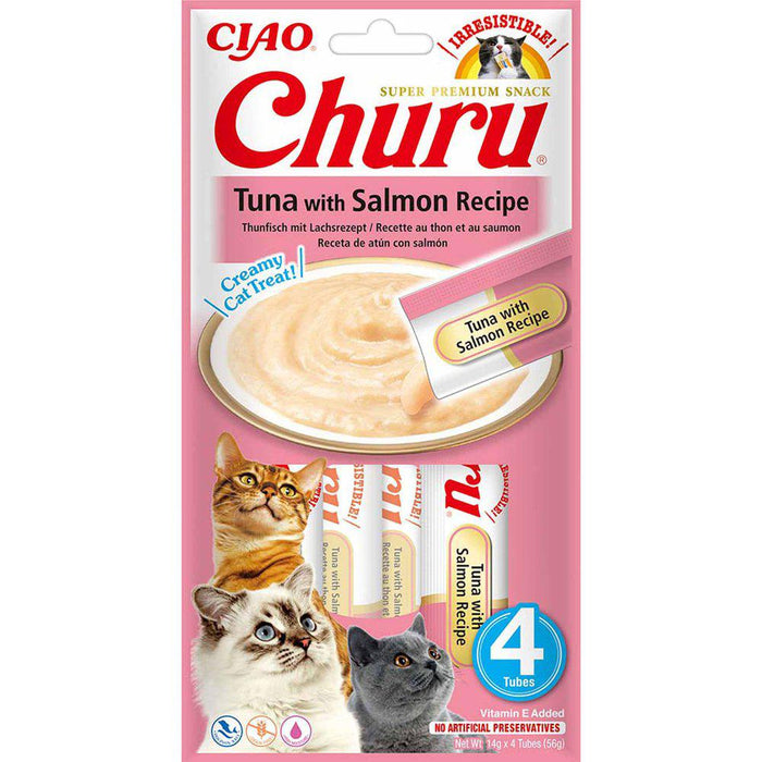 Churu Cat Tuna Withsalmon 4st - 12pack