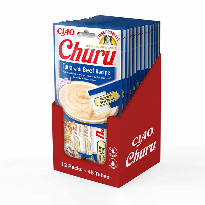 Churu Cat Tuna Withbeef 4st - 12pack