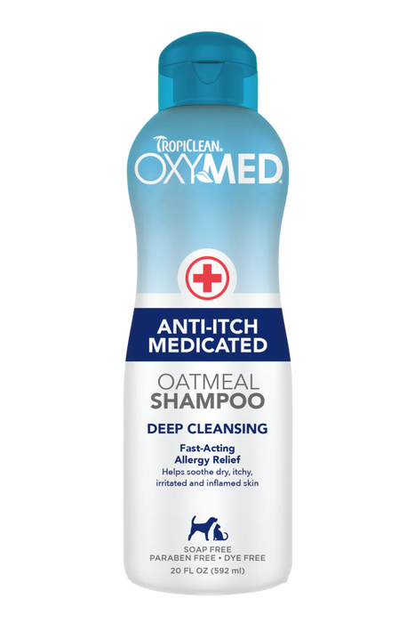 Tropiclean Oxy-Med Medicated Anti-Itch Shampoo - Lindrande Schampo