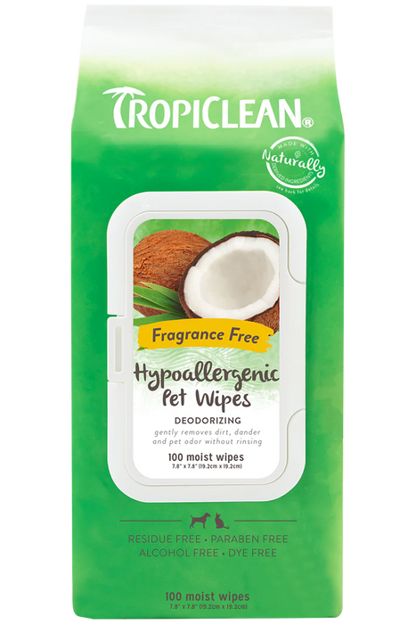 Tropiclean Hypo Allergenic Wipes - Våtservetter